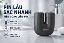 Máy cạo râu khô và ướt Flyco U1VN - Giá rẻ nhất hôm nay - Ảnh 5