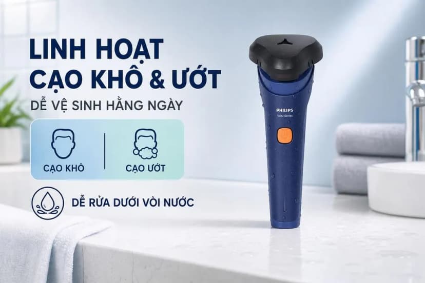 Máy cạo râu khô và ướt Philips S1880/00 - Giá rẻ nhất hôm nay - Ảnh 3