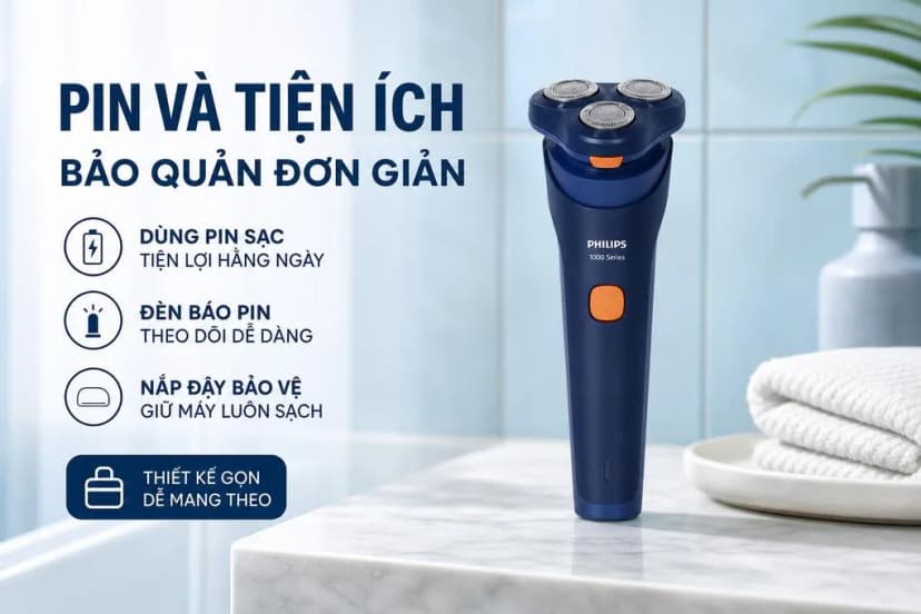 Máy cạo râu khô và ướt Philips S1880/00 - Giá rẻ nhất hôm nay - Ảnh 4