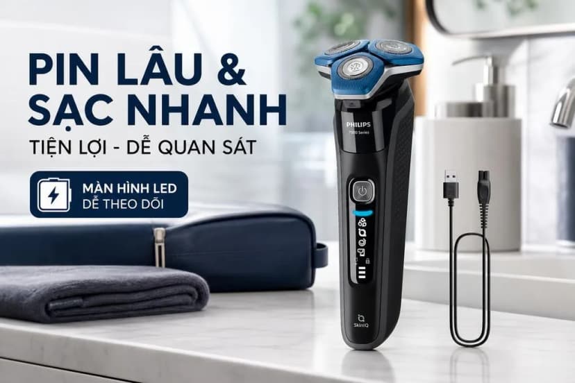 Máy cạo râu khô và ướt Philips S7886/50 - Giá rẻ nhất hôm nay - Ảnh 3