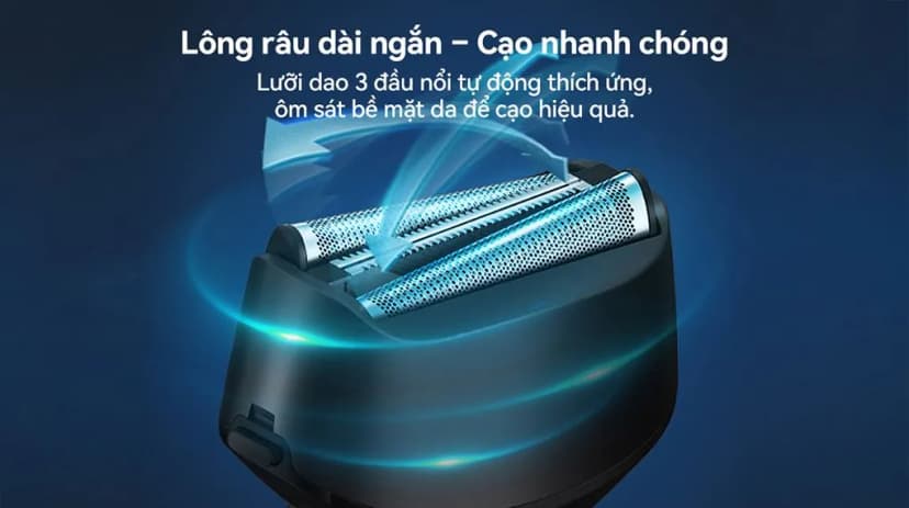 Máy cạo râu khô và ướt Showsee F601-BK - Giá rẻ nhất hôm nay - Ảnh 3