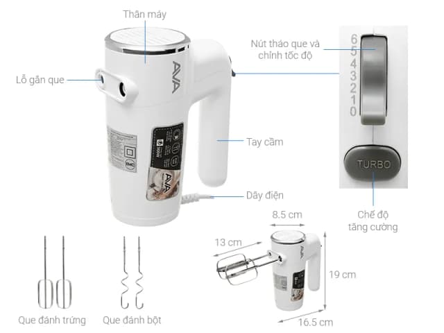 So sánh giá Máy đánh trứng AVA HM9103-GS rẻ nhất? - Ảnh 3
