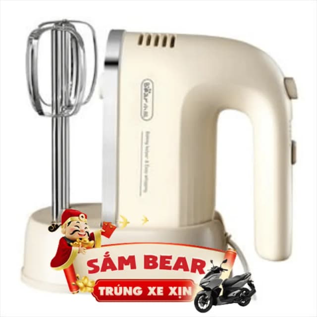 Máy đánh trứng Bear HAM-025CG 200W - Ảnh 12