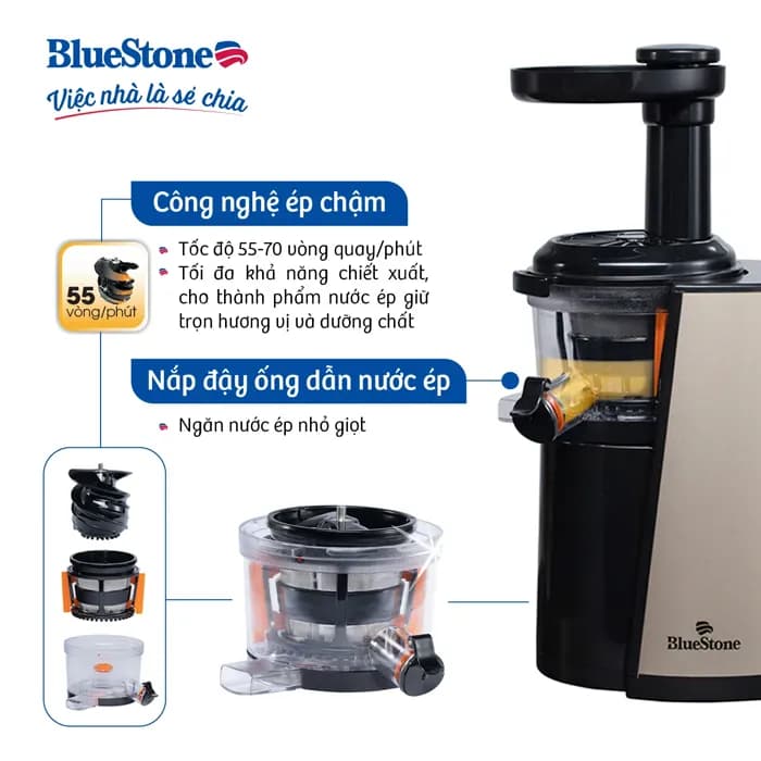 So sánh giá Máy ép chậm Bluestone SJB-6553 - Tìm sản phẩm giá rẻ nhất - Ảnh 5