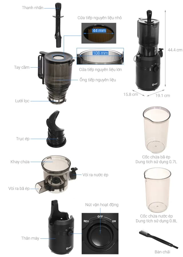 Top 1 so sánh giá Máy ép chậm Comet CM9616 - Tìm sản phẩm giá rẻ nhất - Ảnh 18