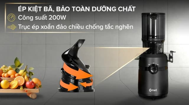 Top 1 so sánh giá Máy ép chậm Comet CM9616 - Tìm sản phẩm giá rẻ nhất - Ảnh 5
