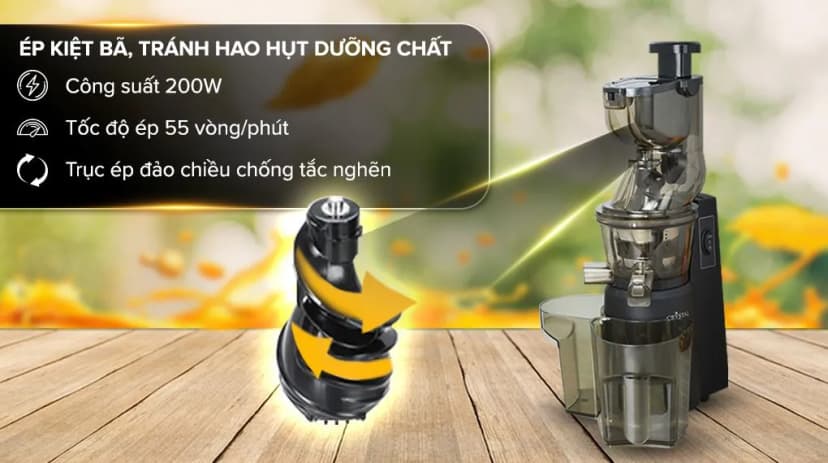 So sánh giá Máy ép chậm Crystal ZZJ821ML - Tìm sản phẩm giá rẻ nhất - Ảnh 13