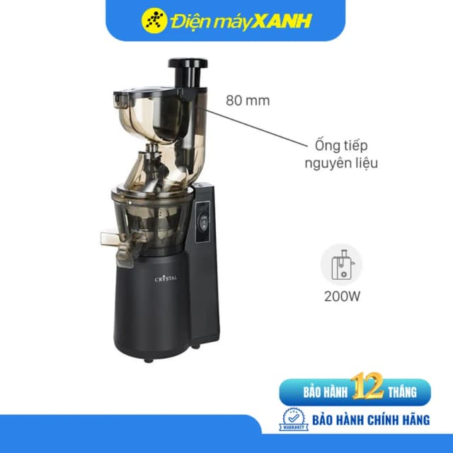 So sánh giá Máy ép chậm Crystal ZZJ821ML rẻ nhất? - Ảnh 7