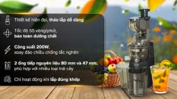 So sánh giá Máy ép chậm Crystal ZZJ821ML - Tìm sản phẩm giá rẻ nhất - Ảnh 9