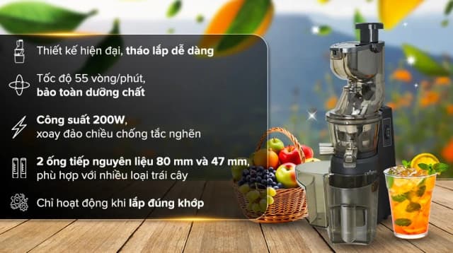 So sánh giá Máy ép chậm Crystal ZZJ821ML rẻ nhất? - Ảnh 9