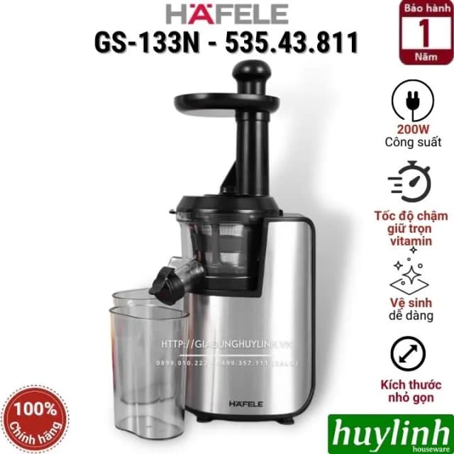Top 1 so sánh giá Máy ép chậm Hafele GS-133N (535.43.811) - Tìm sản phẩm giá rẻ nhất - Ảnh 8