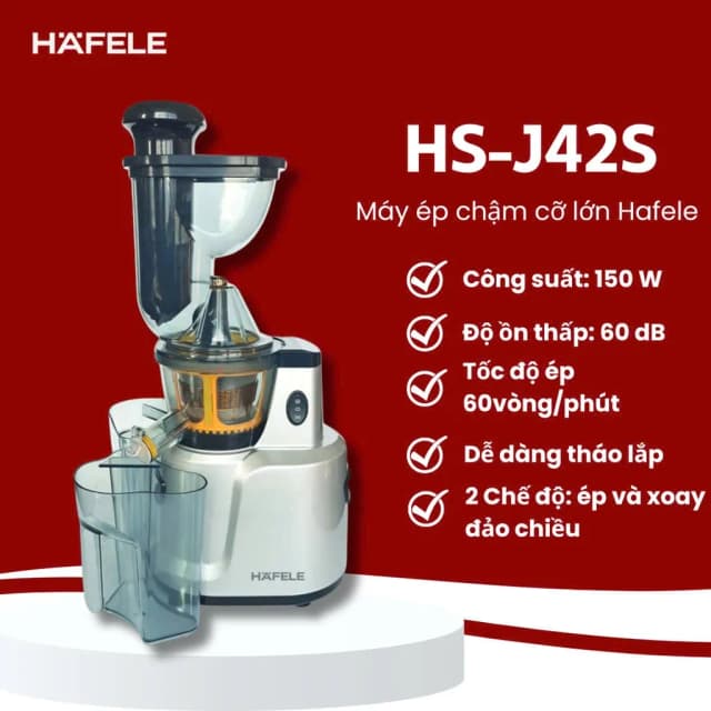 So sánh giá Máy ép chậm Hafele HS-J42S (535.43.392) rẻ nhất? - Ảnh 18