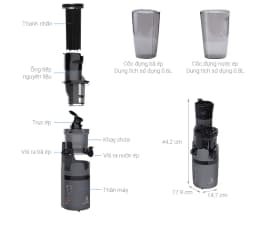 So sánh giá Máy ép chậm Hawonkoo SJH-002-GR - Tìm sản phẩm giá rẻ nhất - Ảnh 11