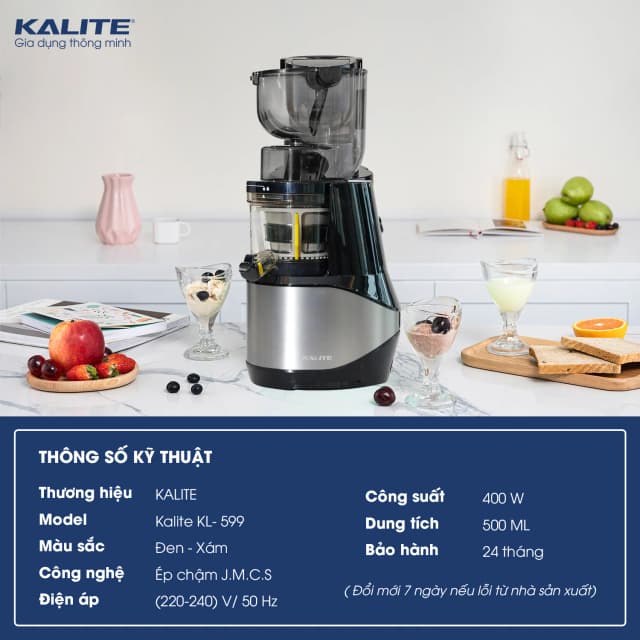 Máy ép chậm Kalite KL-599 - Ảnh 10