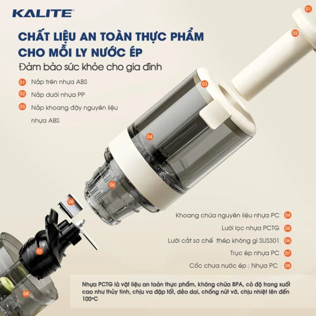 So sánh giá Máy ép chậm Kalite KSJ569 rẻ nhất? - Ảnh 14