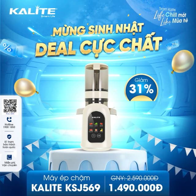 So sánh giá Máy ép chậm Kalite KSJ569 rẻ nhất? - Ảnh 7