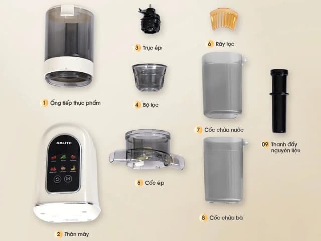 So sánh giá Máy ép chậm Kalite KSJ569 rẻ nhất? - Ảnh 10