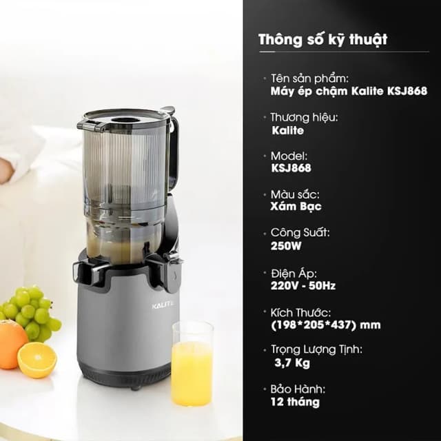 So sánh giá Máy ép chậm Kalite KSJ868 rẻ nhất? - Ảnh 9