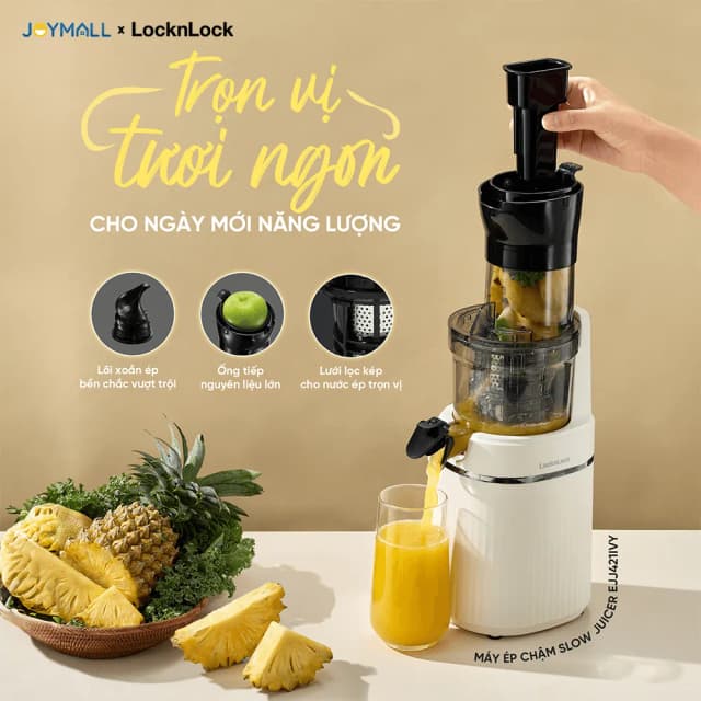 So sánh giá Máy ép chậm Lock&Lock EJJ421IVY rẻ nhất? - Ảnh 4