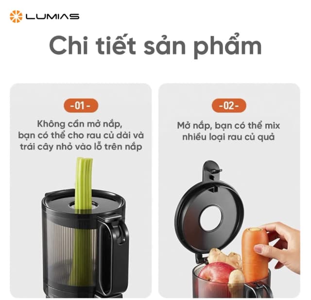 So sánh giá Máy ép chậm LUMIAS SJ10B rẻ nhất? - Ảnh 4