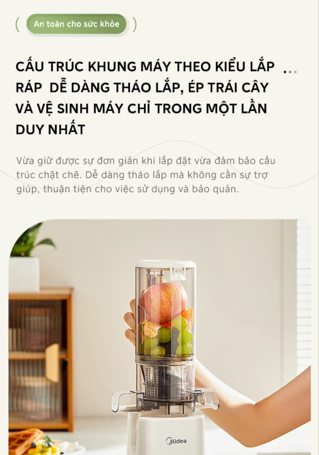 Top 1 so sánh giá Máy ép chậm Midea MJC121S0BPWE - Tìm sản phẩm giá rẻ nhất - Ảnh 15