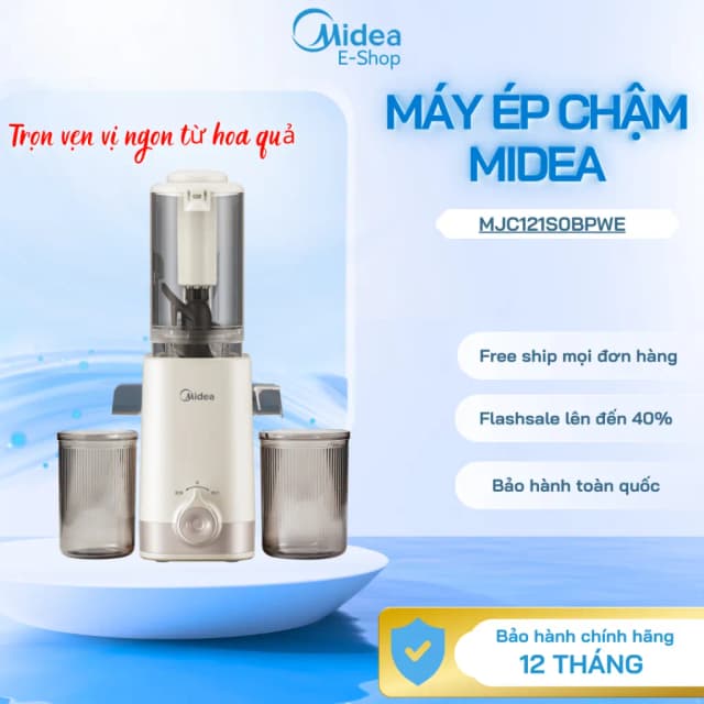 Top 1 so sánh giá Máy ép chậm Midea MJC121S0BPWE - Tìm sản phẩm giá rẻ nhất - Ảnh 4