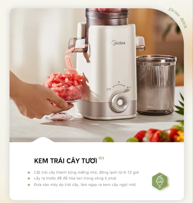 Top 1 so sánh giá Máy ép chậm Midea MJC121S0BPWE - Tìm sản phẩm giá rẻ nhất - Ảnh 9