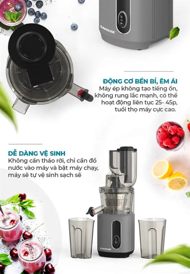 So sánh giá Máy ép chậm Sunhouse SHD5503 rẻ nhất? - Ảnh 20