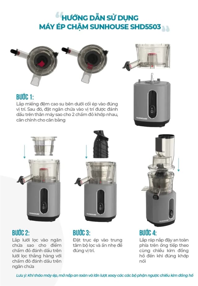 So sánh giá Máy ép chậm Sunhouse SHD5503 rẻ nhất? - Ảnh 8