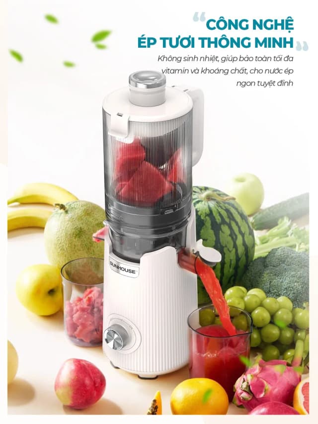Top 1 so sánh giá Máy ép chậm Sunhouse SHD5504 - Tìm sản phẩm giá rẻ nhất - Ảnh 7