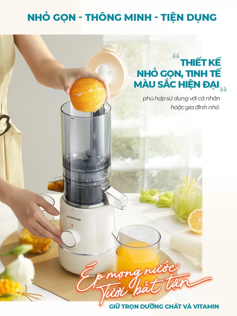 So sánh giá Máy ép chậm Sunhouse SHD5514 - Tìm sản phẩm giá rẻ nhất - Ảnh 11