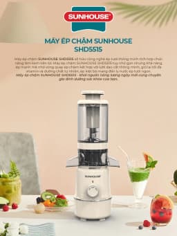 So sánh giá Máy ép chậm Sunhouse SHD5514 - Tìm sản phẩm giá rẻ nhất - Ảnh 9