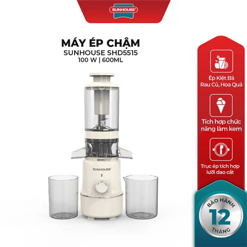 So sánh giá Máy ép chậm Sunhouse SHD5515 - Tìm sản phẩm giá rẻ nhất - Ảnh 5