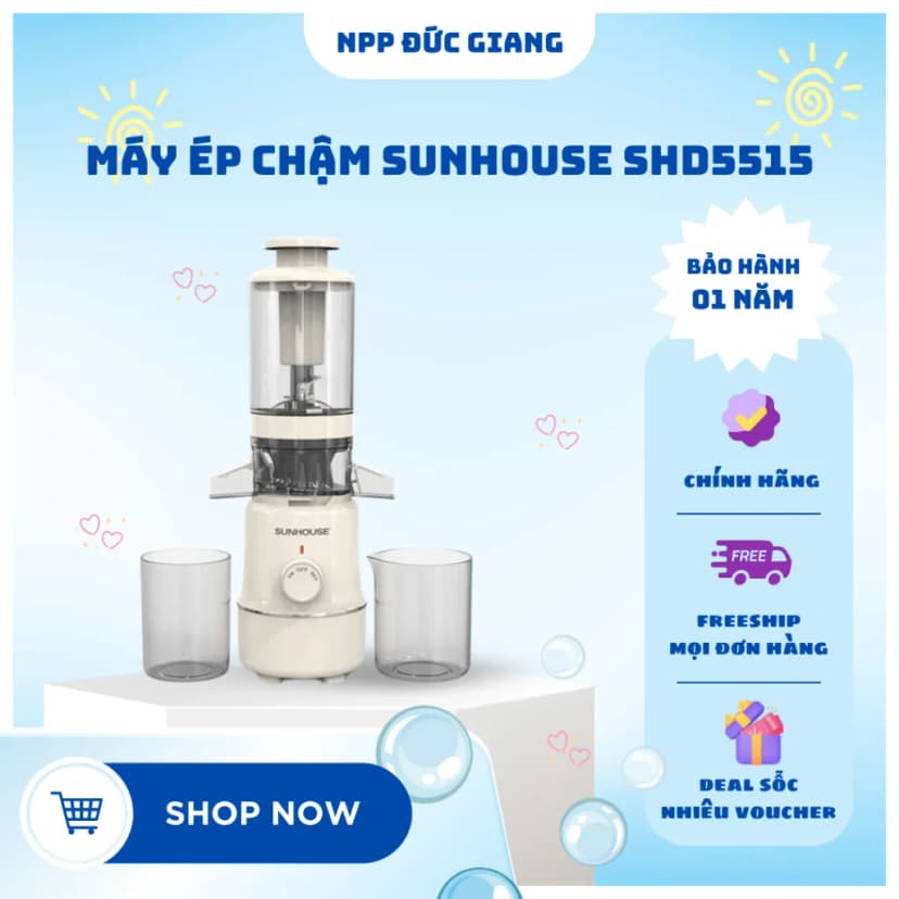 So sánh giá Máy ép chậm Sunhouse SHD5515 - Tìm sản phẩm giá rẻ nhất - Ảnh 9