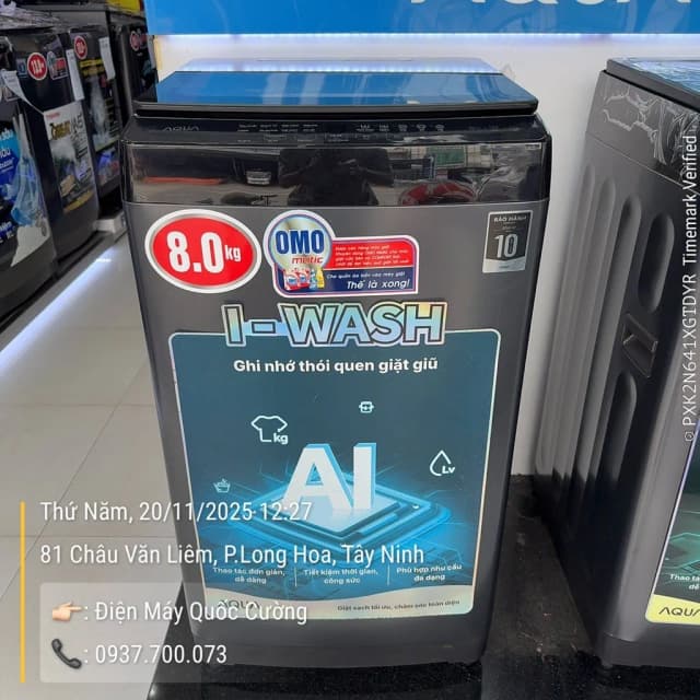 So sánh giá Máy giặt Aqua 8 kg AWM8-316K(B) rẻ nhất? - Ảnh 18