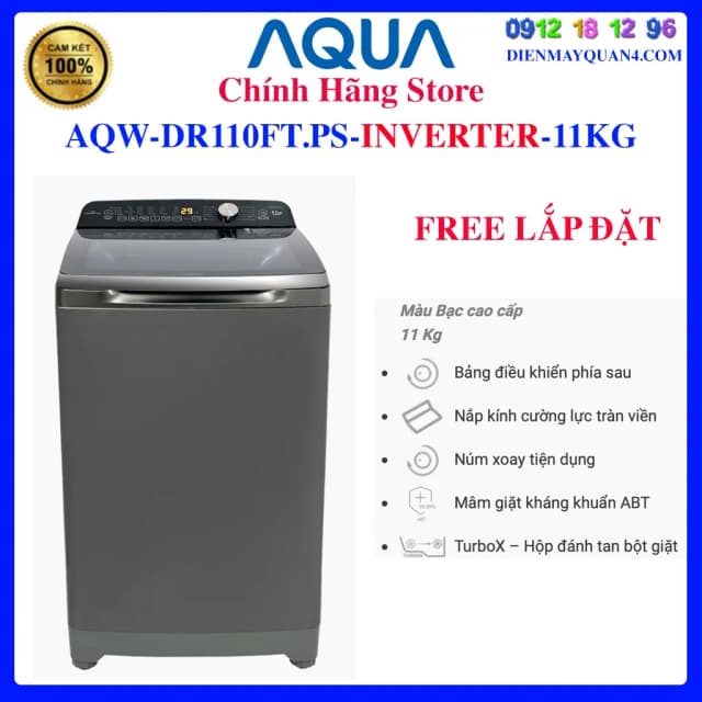 Top 1 so sánh giá Máy giặt Aqua Inverter 11 kg AW11-BP4657M(B) - Tìm sản phẩm giá rẻ nhất - Ảnh 2