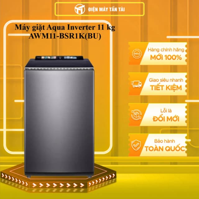 So sánh giá Máy giặt Aqua Inverter 11 kg AWM11-BSR1K(BU) rẻ nhất? - Ảnh 10