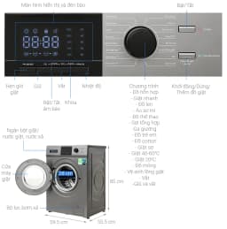 Máy giặt Casper Inverter 9.5 kg WF-95VG5 - Giá rẻ nhất hôm nay - Ảnh 6