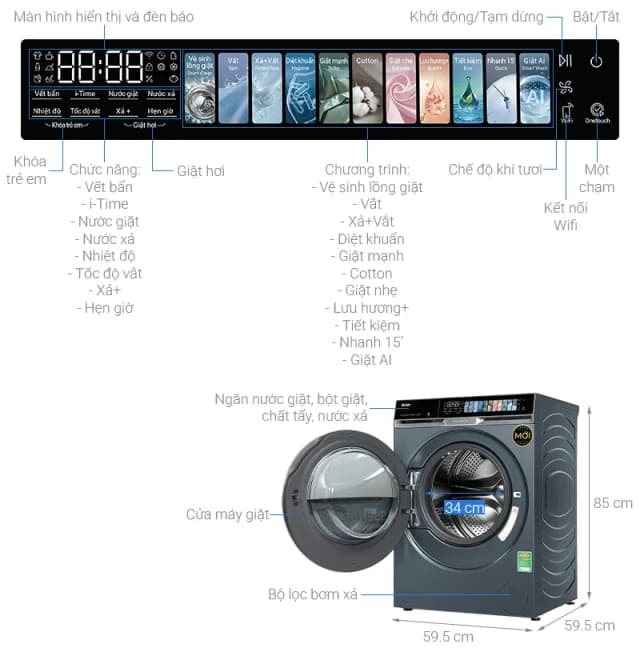 So sánh giá Máy giặt Haier X9 Inverter 11 kg HW110-BD14387GNU1 rẻ nhất? - Ảnh 11