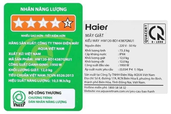Máy giặt Haier X9 Inverter 11 kg HW110-BD14387GNU1 - Giá rẻ nhất hôm nay - Ảnh 15
