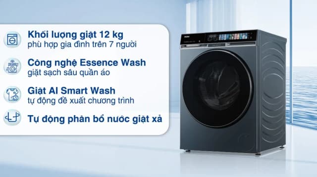 So sánh giá Máy giặt Haier X9 Inverter 12 kg HW120-BD14387GNU1 rẻ nhất? - Ảnh 3