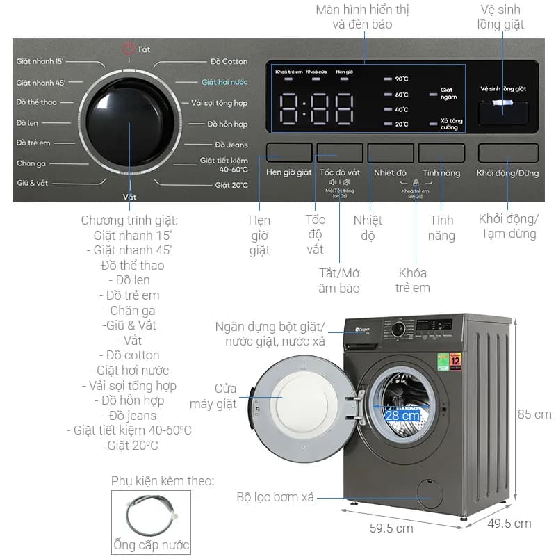 So sánh giá Máy giặt Haier Inverter 15 kg HWM150-B2698B - Tìm sản phẩm giá rẻ nhất - Ảnh 4