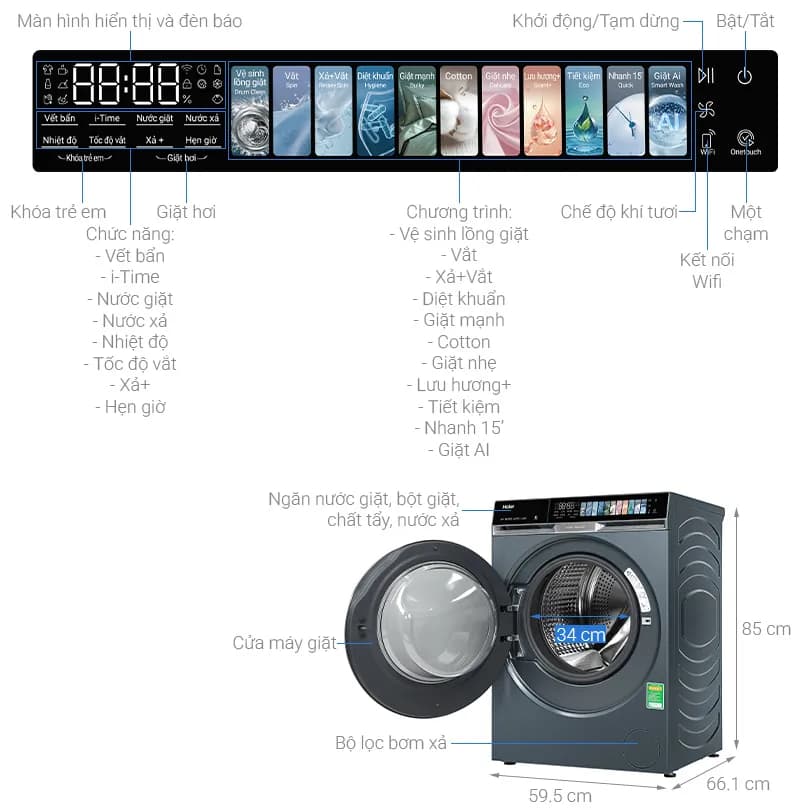 Máy giặt Haier X9 Inverter 14 kg HW140-BD14387GNU1 - Giá rẻ nhất hôm nay - Ảnh 13