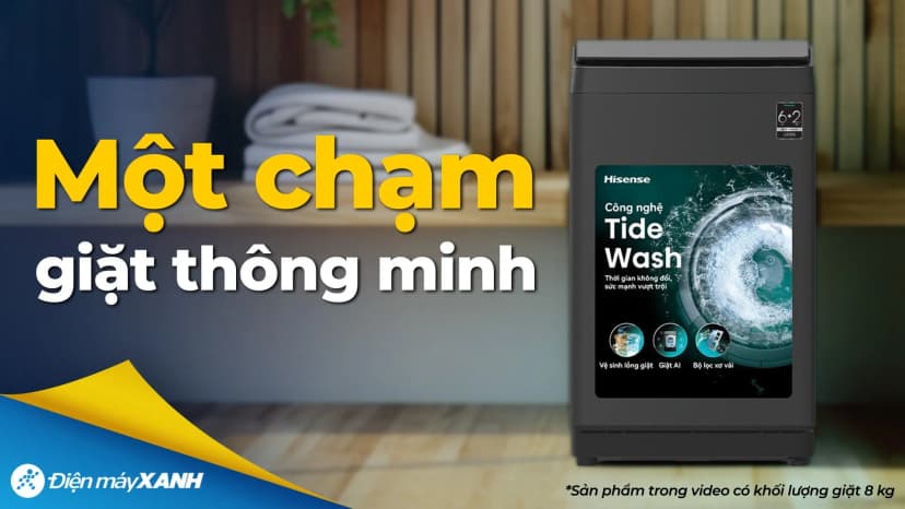 Máy giặt Hisense 8 kg WT80F30 - Giá rẻ nhất hôm nay - Ảnh 9