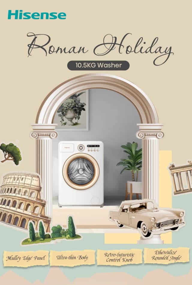 So sánh giá Máy giặt Hisense Roman Holiday Inverter 10.5 kg WF105R5 rẻ nhất? - Ảnh 19