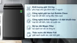 Máy giặt Hisense 10.5 kg WTJA1015UT - Giá rẻ nhất hôm nay - Ảnh 11