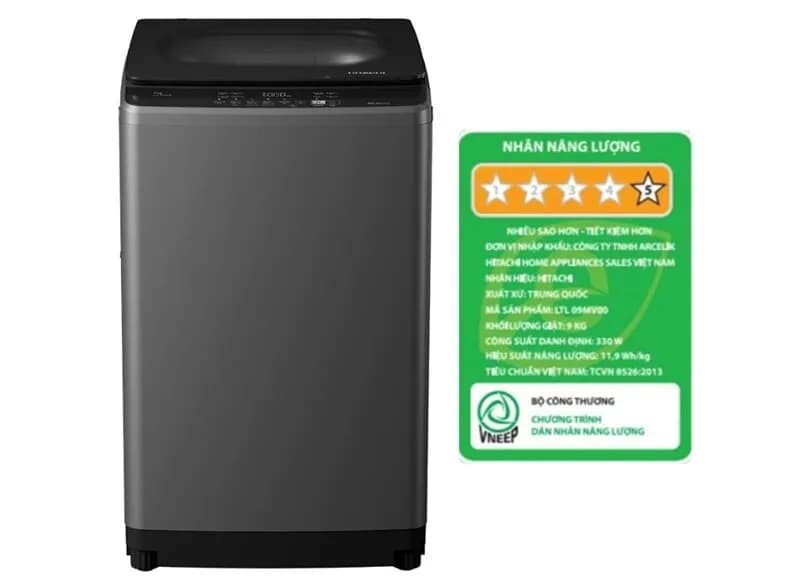 Máy giặt Hitachi Inverter 9 Kg LTL 09MV00 GG - Giá rẻ nhất hôm nay - Ảnh 14