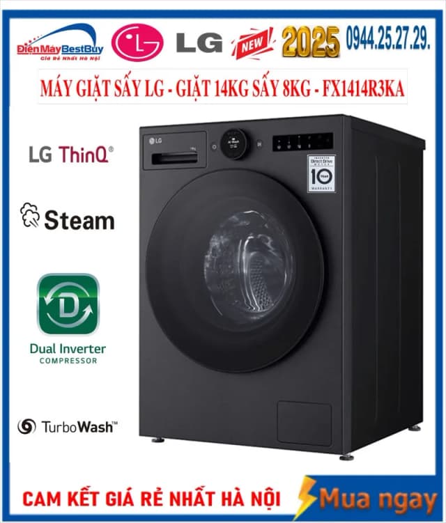 So sánh giá Máy giặt LG AI DD Inverter 14 kg FX1414S3KA rẻ nhất? - Ảnh 13