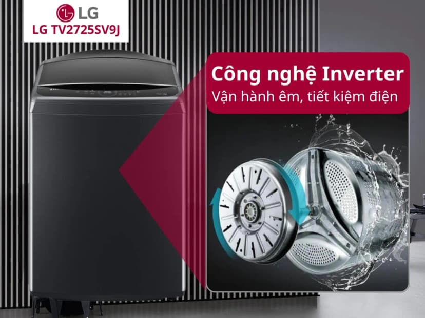 Máy giặt LG AI DD Inverter 25 kg T2725SX5G - Giá rẻ nhất hôm nay - Ảnh 11