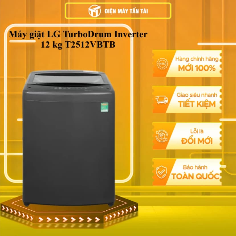Máy giặt LG TurboDrum Inverter 12 kg T2512VBTB - Giá rẻ nhất hôm nay - Ảnh 18